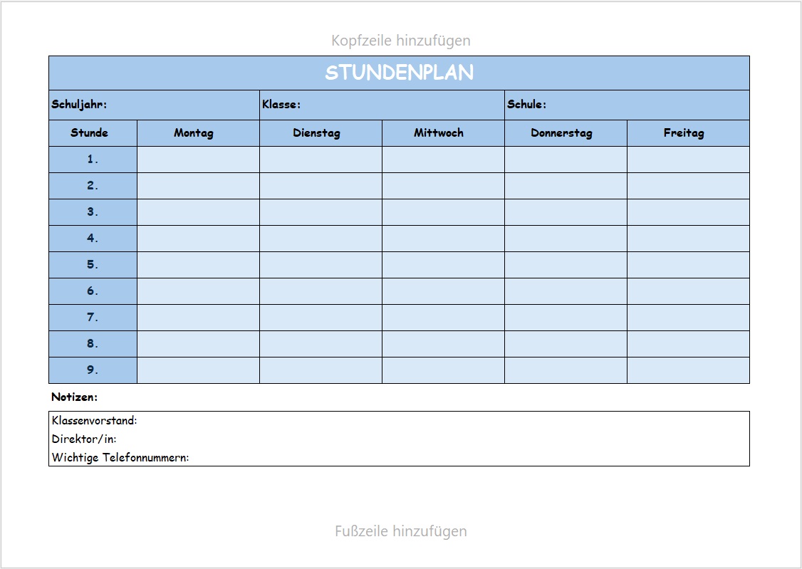 A_Neu_Stundenplan S. 5- Okt.Xls – Stundenplan Zum Ausdrucken Kostenlos